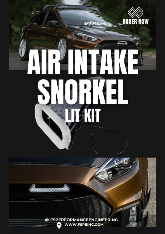 2016 - 2018 Ford Focus RS BIG MOUTH LIT KIT Ram Air Intake Snorkel - FSPE