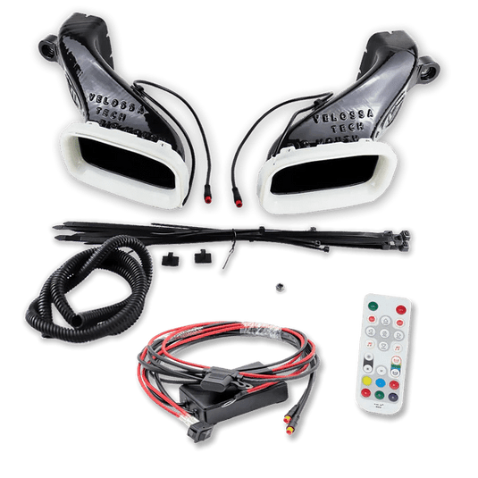 2017 - 2024 Kia Stinger 3.3T/2.0T/2.5T Dual BIG MOUTH LIT KIT Ram Air Intake Snorkels - FSPE