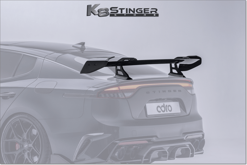 Load image into Gallery viewer, 2018 - 2023 Kia Stinger - Adro AT - R2 Swan Neck Carbon Fiber Wing - FSPE