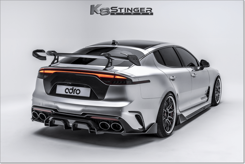 Load image into Gallery viewer, 2018 - 2023 Kia Stinger - Adro AT - R2 Swan Neck Carbon Fiber Wing - FSPE