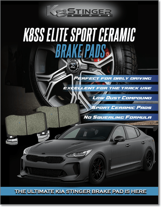 2018 - 2023 Kia Stinger - K8SS Elite Sport Ceramic Brake Pads - FSPE
