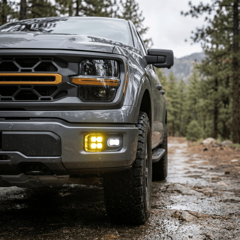 Load image into Gallery viewer, 2024+ Ford F150 Tremor Standard Bumper Fog Light Kit - FSPE