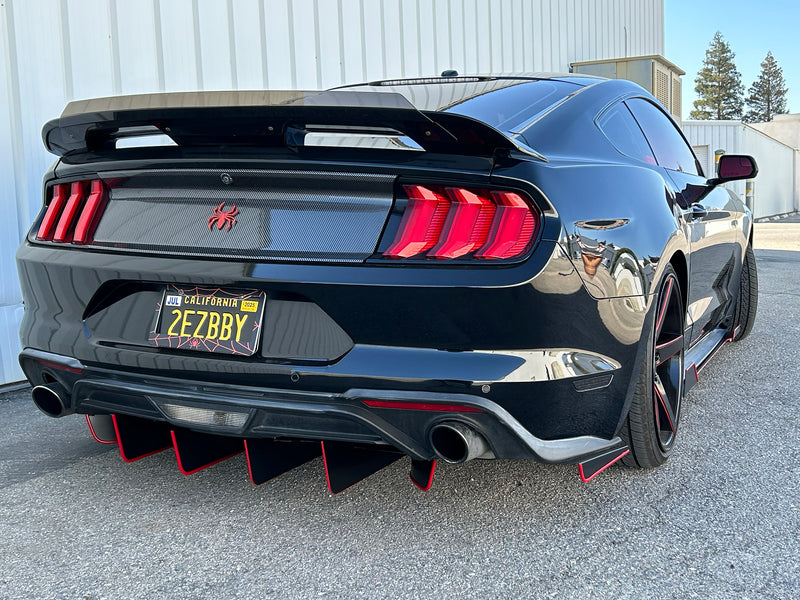 Load image into Gallery viewer, Ford Mustang (2018-2023) Ecoboost ATHENA Rear Diffuser & Spats