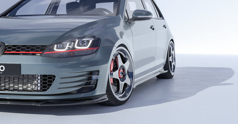 Load image into Gallery viewer, VW Golf GTI & Golf R Mk7 & Mk7.5 (2015-2021) EVO-1 Side Skirts