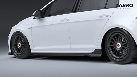 VW Golf GTI & Golf R Mk7 & Mk7.5 (2015-2021) EVO-1 Side Skirts