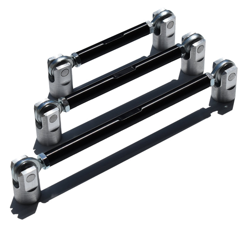 Load image into Gallery viewer, Adjustable Splitter Support Rods (PAIR) - BLACK - FSPE