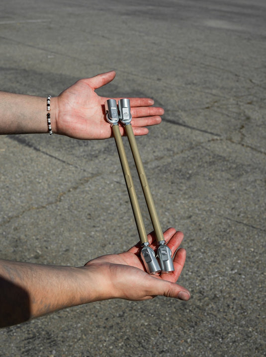 Adjustable Splitter Support Rods (PAIR) - Metallic Vintage Gold - FSPE