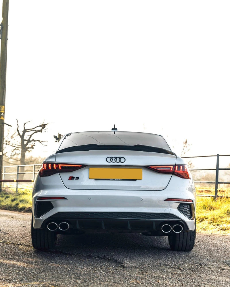 Load image into Gallery viewer, Audi A3, S3, & RS3 (2022+, 8Y) Carbon Fiber Ducktail Rear Spoiler - FSPE