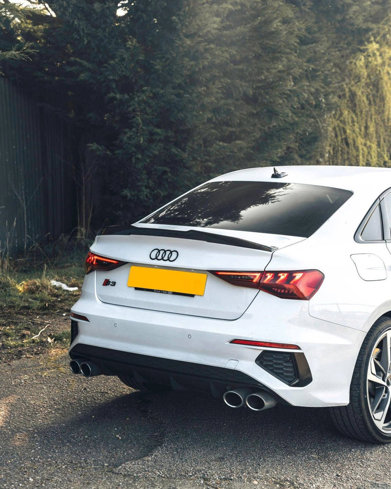 Load image into Gallery viewer, Audi A3, S3, & RS3 (2022+, 8Y) Carbon Fiber Ducktail Rear Spoiler - FSPE