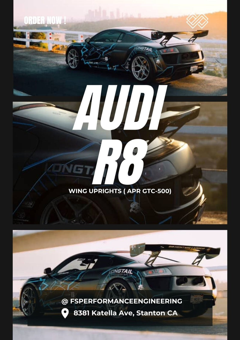 Load image into Gallery viewer, Audi R8 (2006 - 2012) Wing Uprights for APR GTC - 500 Wing (PAIR) - FSPE