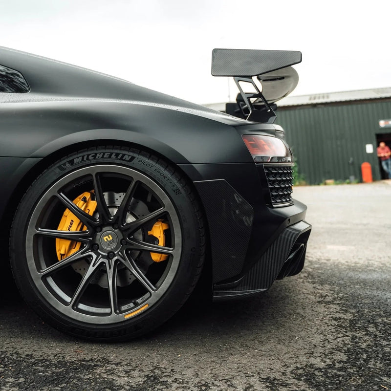 Load image into Gallery viewer, Audi R8 4S (2016 - 24) Carbon Fiber Rear Bumper Canards - FSPE