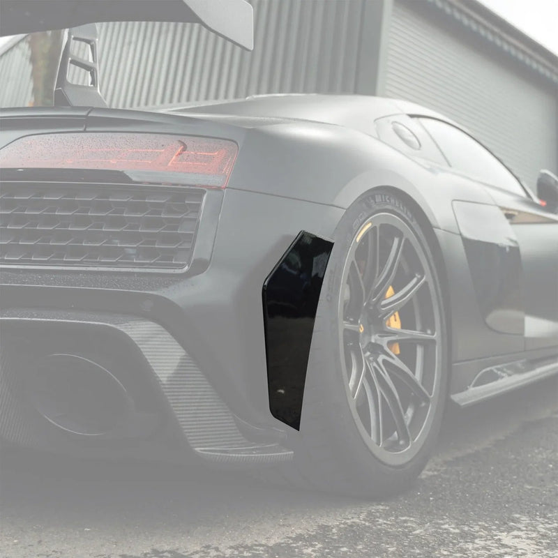 Load image into Gallery viewer, Audi R8 4S (2016 - 24) Carbon Fiber Rear Bumper Canards - FSPE