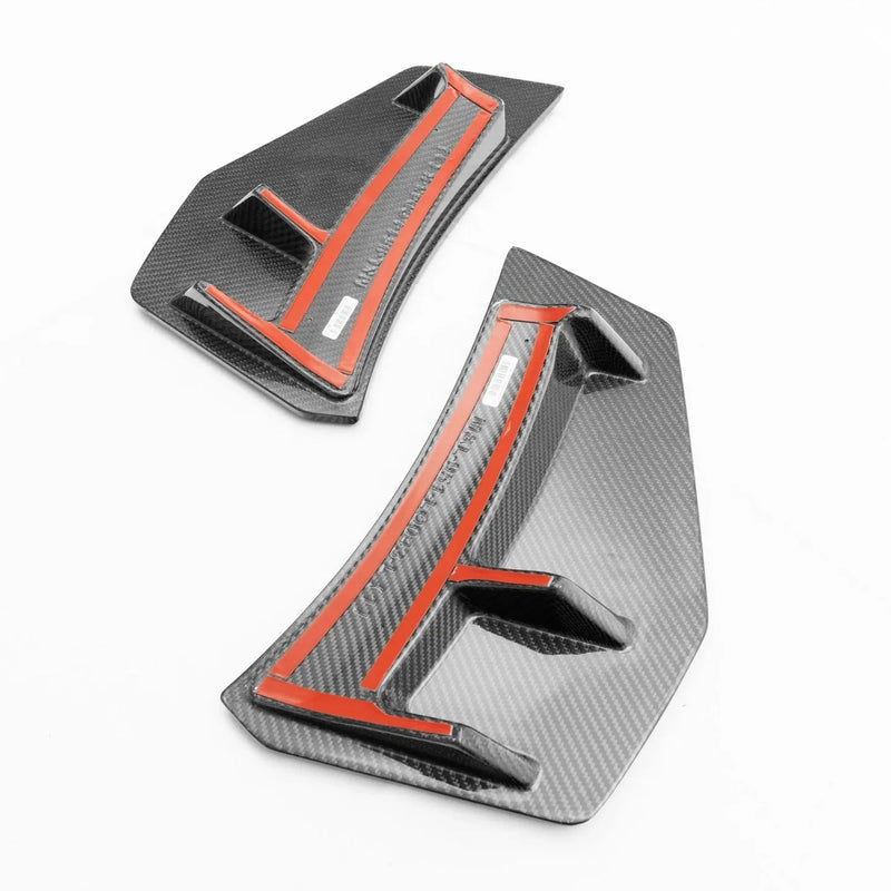 Load image into Gallery viewer, Audi R8 4S (2016 - 24) Carbon Fiber Rear Bumper Canards - FSPE
