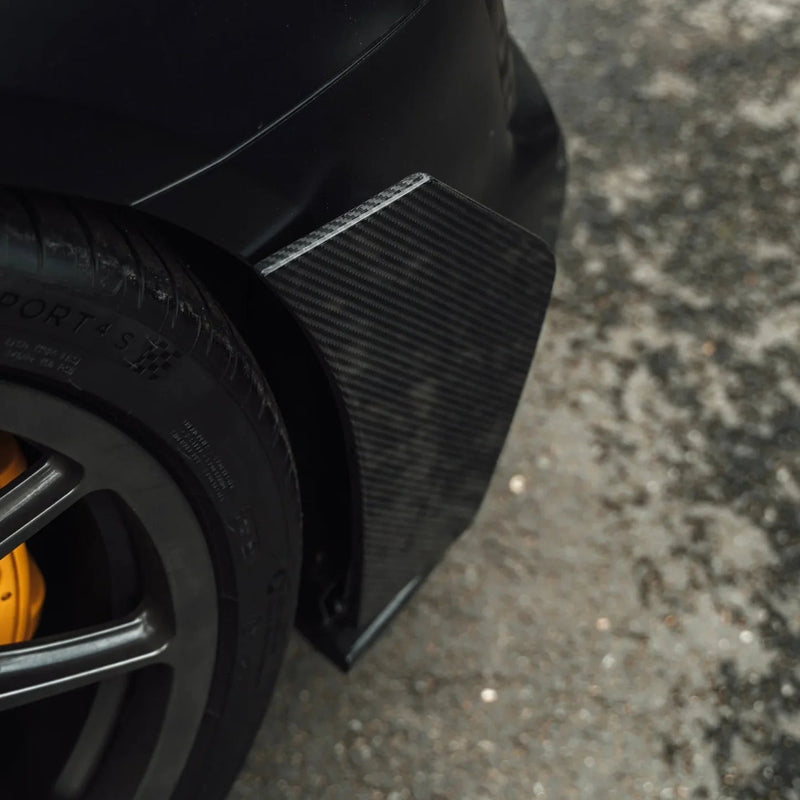 Load image into Gallery viewer, Audi R8 4S (2016 - 24) Carbon Fiber Rear Bumper Canards - FSPE