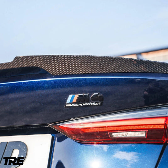 BMW 4 - Series / M4 (2021 - 25 G22 / G82) Carbon Fiber Competition Rear Spoiler - FSPE