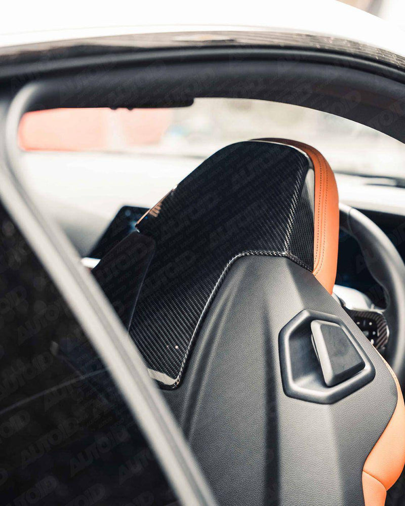 Load image into Gallery viewer, BMW Carbon Fiber Seat Back Covers - FSPE
