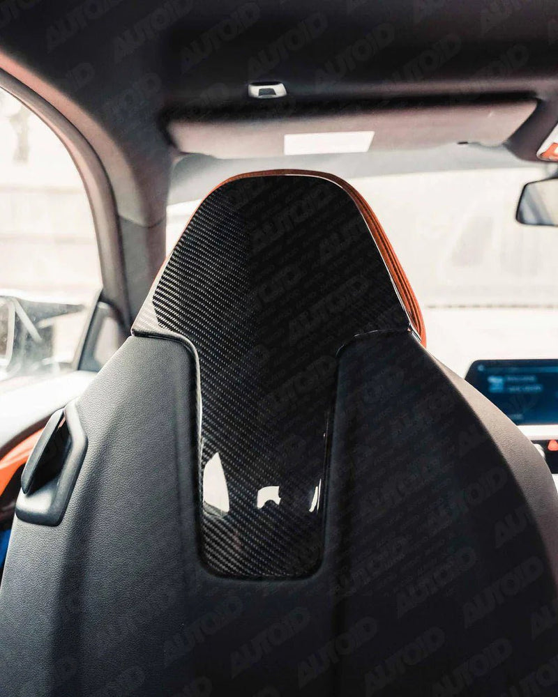 Load image into Gallery viewer, BMW Carbon Fiber Seat Back Covers - FSPE