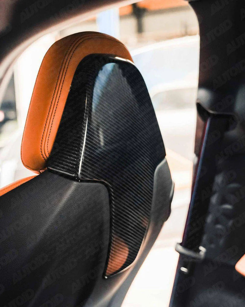 Load image into Gallery viewer, BMW Carbon Fiber Seat Back Covers - FSPE