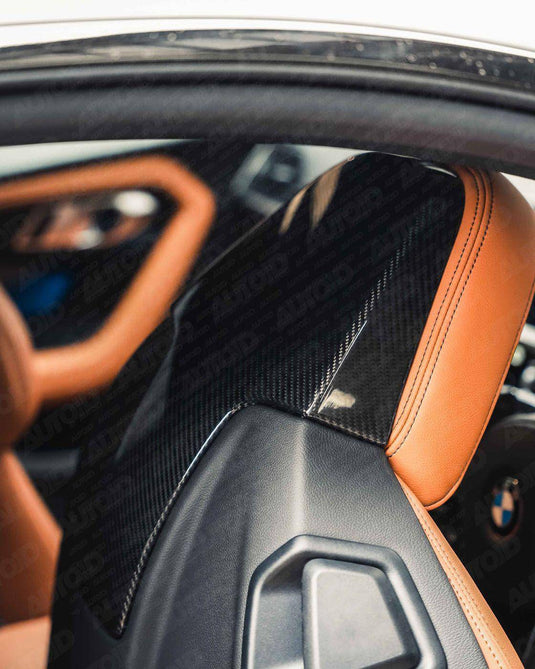BMW Carbon Fiber Seat Back Covers - FSPE