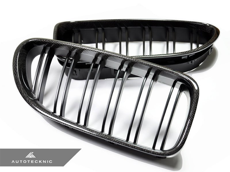 Load image into Gallery viewer, BMW F06/ F12/F13 | 6 Series & M6 - Dual - Slats Carbon Fiber Front Grille Set - FSPE