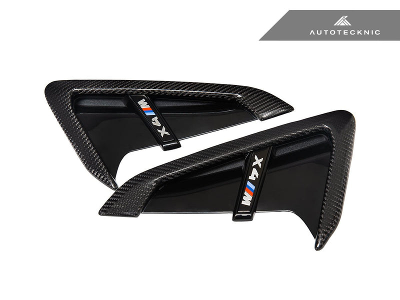 Load image into Gallery viewer, BMW F97 X3M | F98 X4M - Dry Carbon Gloss Black Fender Trim Set - FSPE
