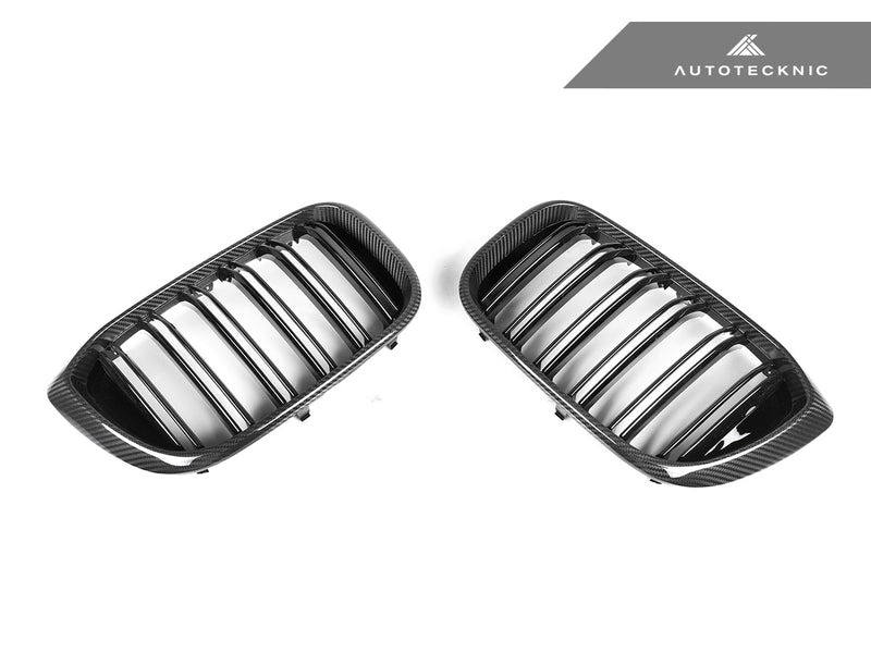 Load image into Gallery viewer, BMW G01 X3 | G02 X4 Pre - LCI - Dry Carbon Fiber Dual - Slats Front Grille Set - FSPE