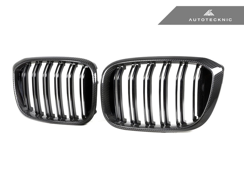 Load image into Gallery viewer, BMW G01 X3 | G02 X4 Pre - LCI - Dry Carbon Fiber Dual - Slats Front Grille Set - FSPE