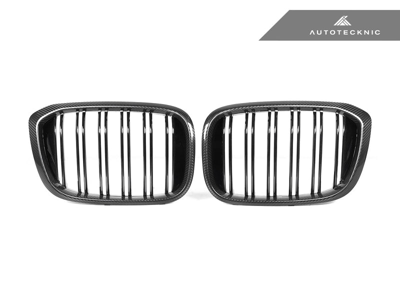 Load image into Gallery viewer, BMW G01 X3 | G02 X4 Pre - LCI - Dry Carbon Fiber Dual - Slats Front Grille Set - FSPE