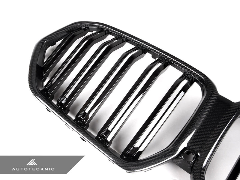 Load image into Gallery viewer, BMW G06 X6 LCI - Dual - Slat Carbon Fiber Front Grilles - FSPE