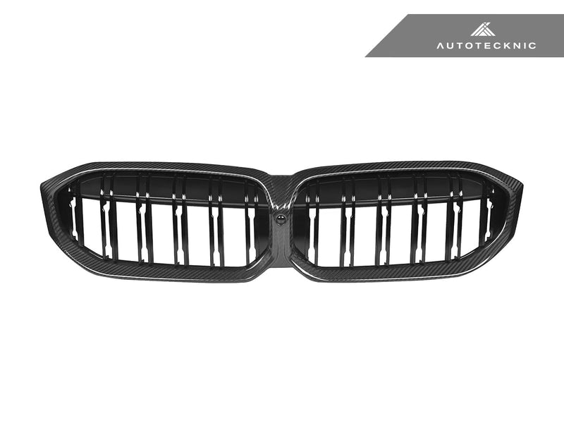 Load image into Gallery viewer, BMW G20 3 - Series LCI - Dry Carbon Fiber Dual - Slat Front Grilles - FSPE