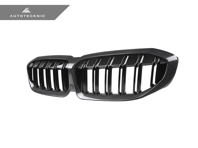 Load image into Gallery viewer, BMW G20 3 - Series Pre - LCI - Dry Carbon Fiber Dual - Slats Front Grilles - FSPE