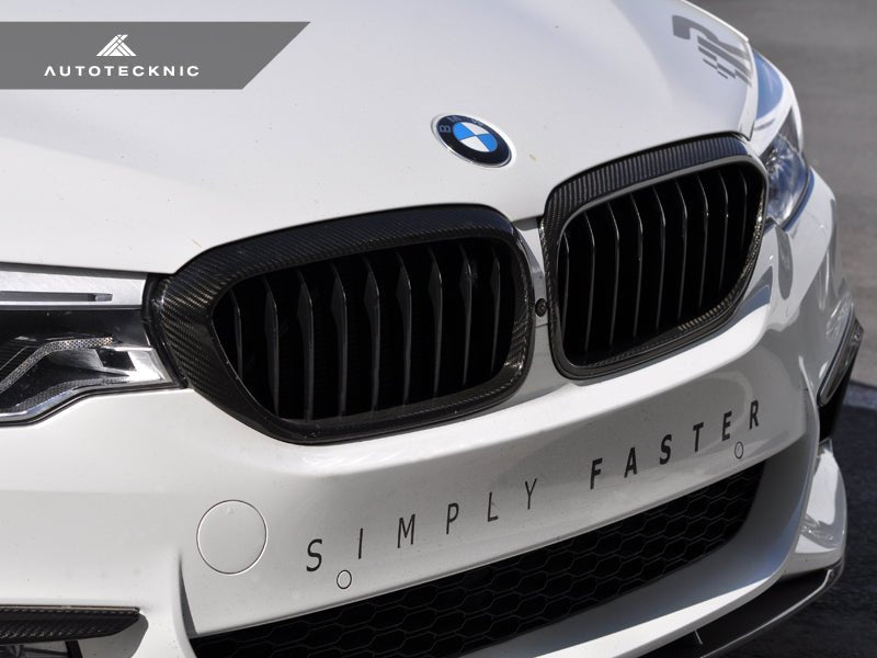 Load image into Gallery viewer, BMW G30 5 - Series - Dry Carbon Fiber Front Grille Covers - FSPE
