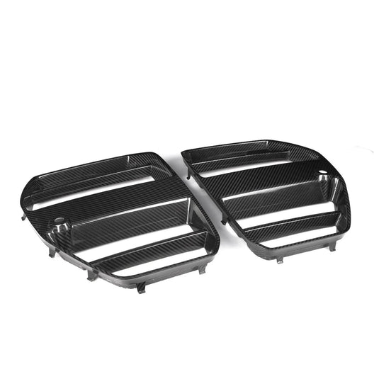 BMW M3 G80/G81, M4 G82/G83Carbon Fiber GT Front Kidney Grilles - FSPE