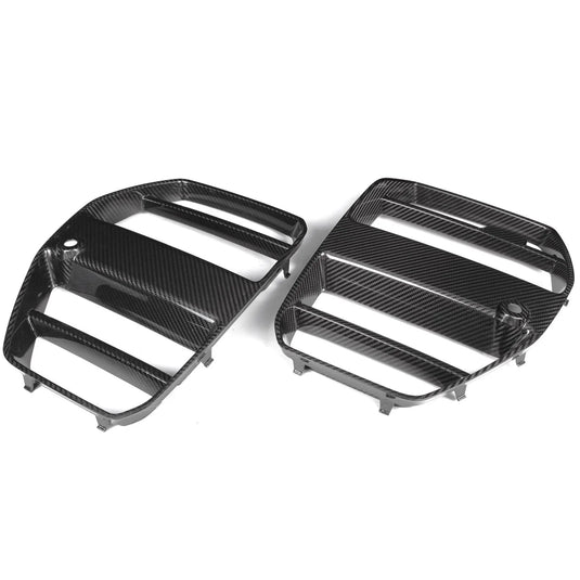 BMW M3 G80/G81, M4 G82/G83Carbon Fiber GT Front Kidney Grilles - FSPE