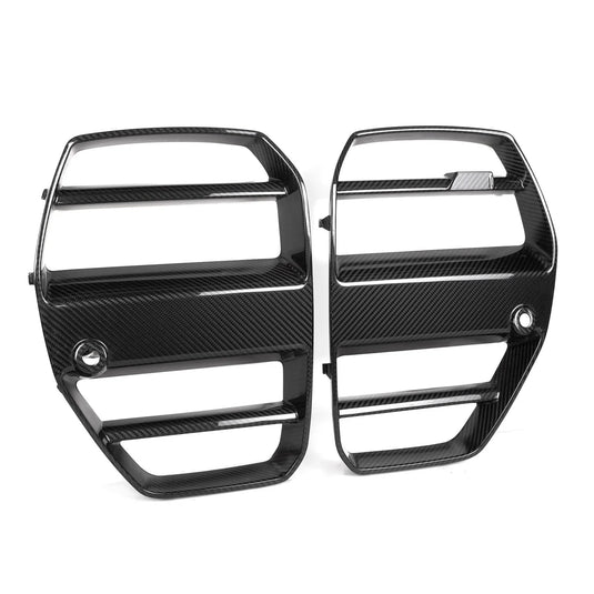 BMW M3 G80/G81, M4 G82/G83Carbon Fiber GT Front Kidney Grilles - FSPE