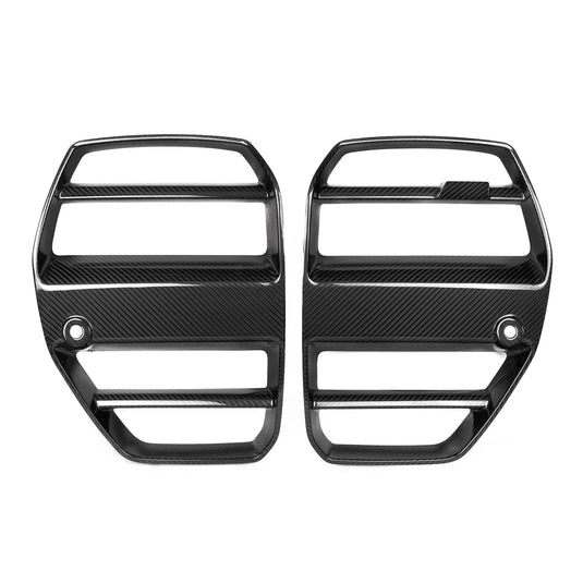 BMW M3 G80/G81, M4 G82/G83Carbon Fiber GT Front Kidney Grilles - FSPE