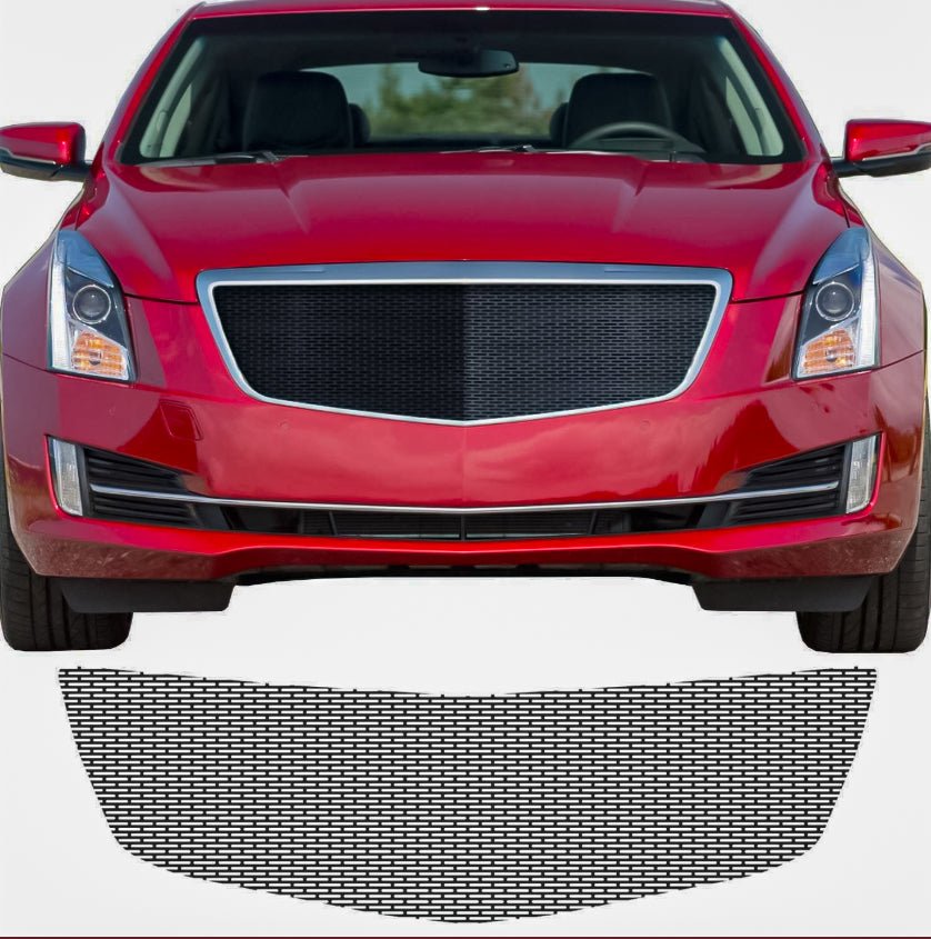 thumbnail image 2 of Front Upper Grille For Cadillac SRX 2013-2016 - Chrome Black Mesh Bumper Grill Replacement 2 of 4