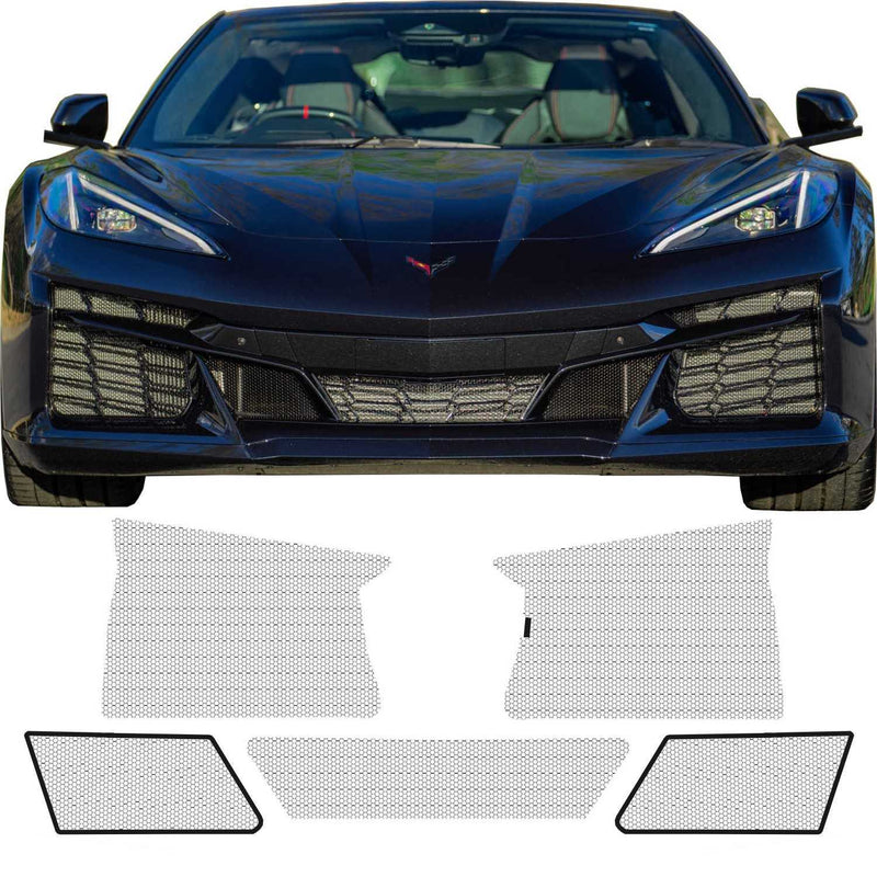 Load image into Gallery viewer, Chevrolet Corvette C8 Z06 & E-Ray 5 Piece Grille Mesh Set (2023-2027) - FSPE