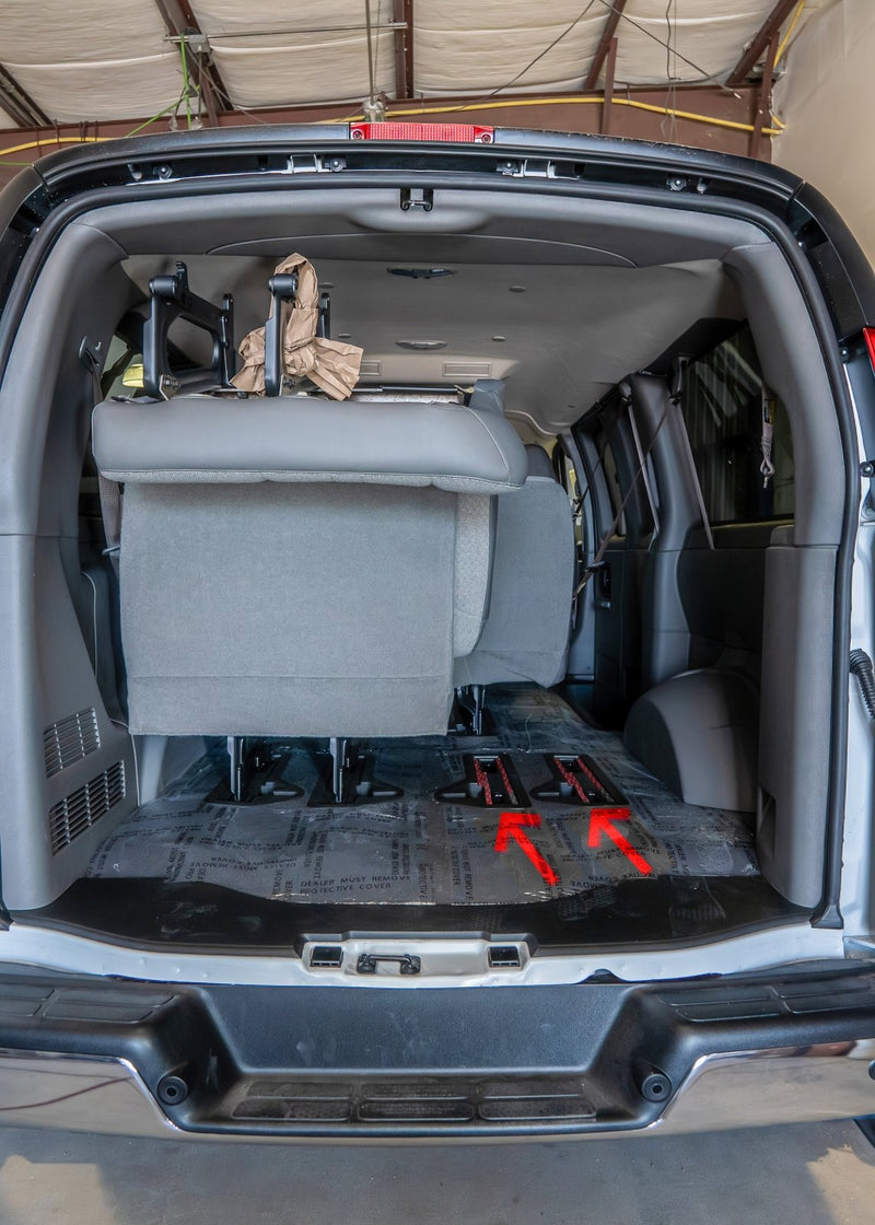 Load image into Gallery viewer, Chevy Express / GMC Savana 3500 Seat Blanking Plates (pair) - FSPE