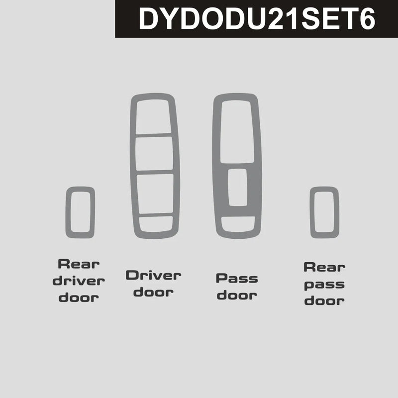 Load image into Gallery viewer, Dodge Durango (2021 - 2025) Carbon Fiber Doors Window Control Trim - FSPE