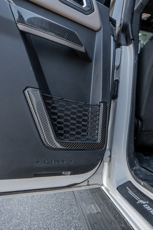 Ford Bronco (2021-2023) Carbon Fiber Door Net Compartments - FSPE