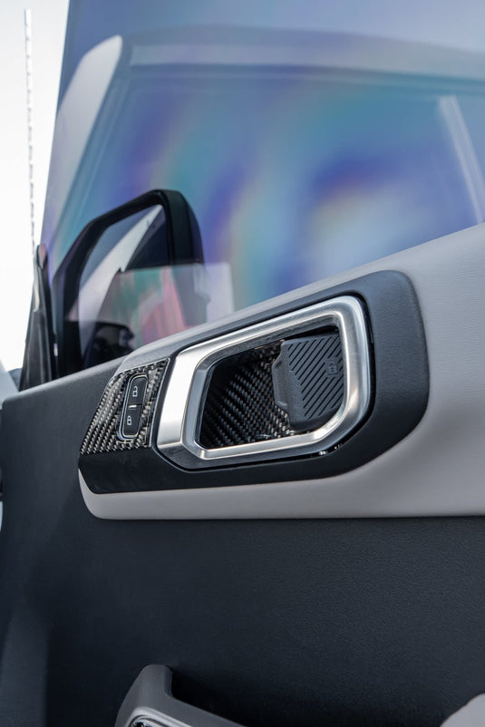Ford Bronco (2021-2023) Carbon Fiber Inner Door Handle And Door Lock Trims - FSPE