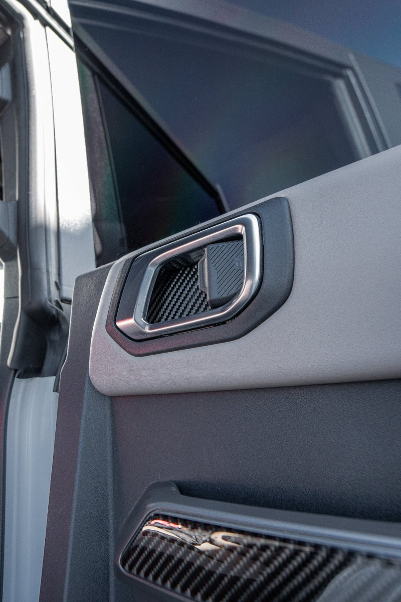 Load image into Gallery viewer, Ford Bronco (2021-2023) Carbon Fiber Inner Door Handle And Door Lock Trims - FSPE