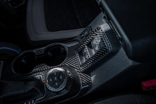 Ford Bronco (2021-2023) Carbon Fiber Window Mirror Control Switches & Armrest Hatch Trim - FSPE
