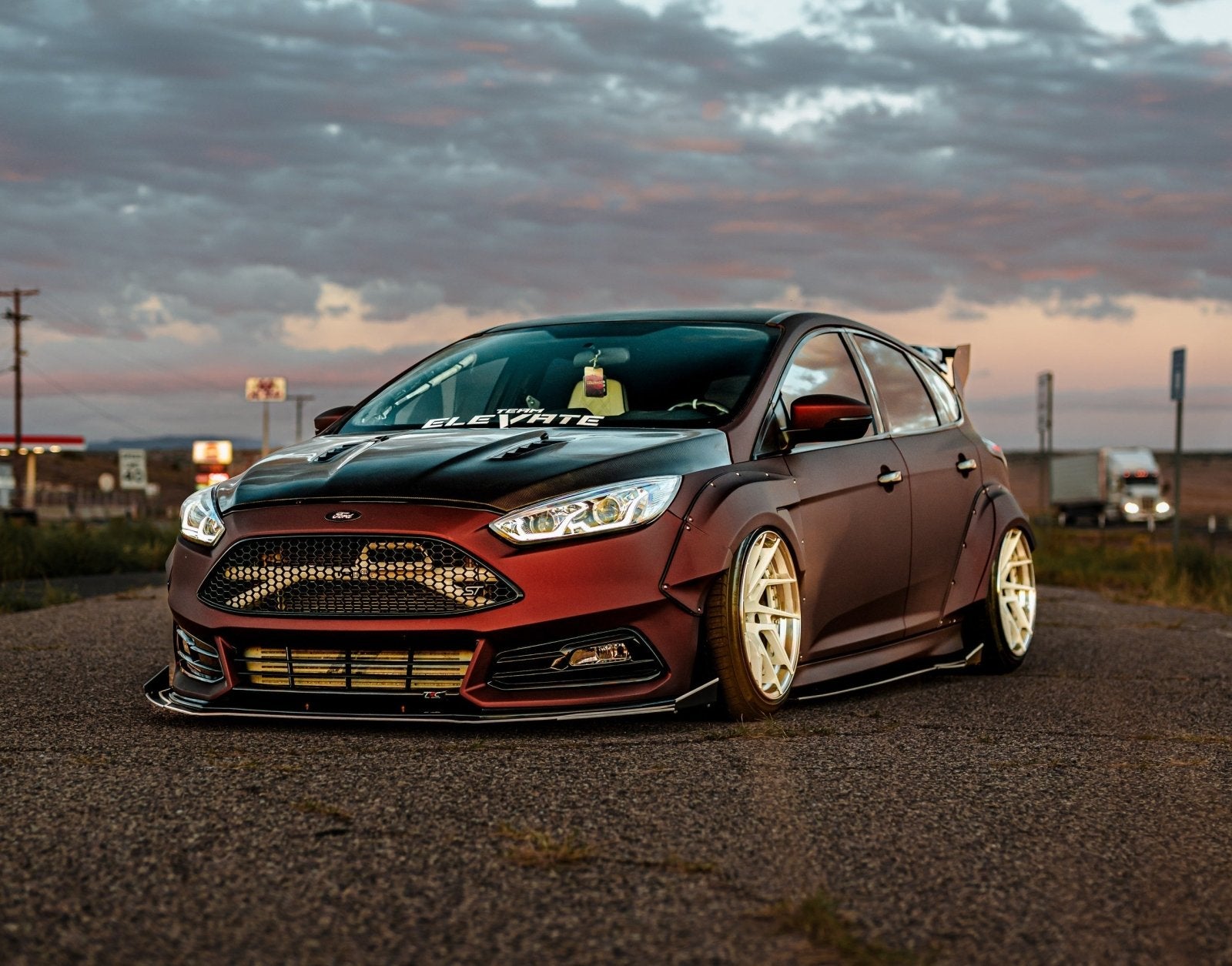 Ford Focus ST (2015-2018) Front Splitter V4 - Performance Parts – FSPE