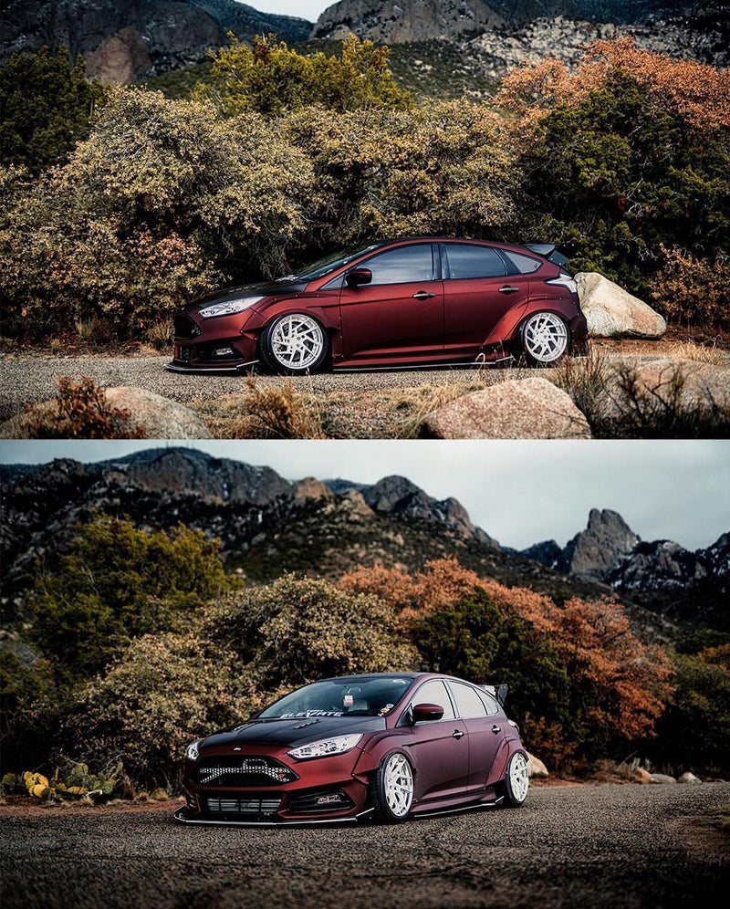 Load image into Gallery viewer, Ford Focus ST (2015-2018) Front Splitter V4 - 2 Layer - FSPE