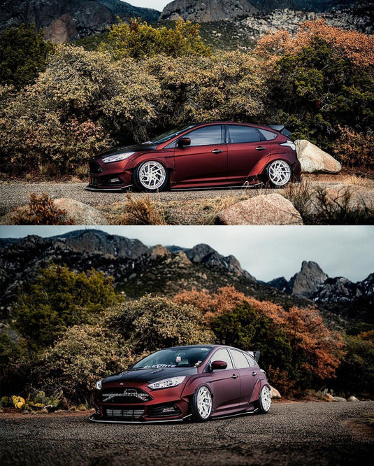 Ford Focus ST (2015-2018) Front Splitter V4 - 2 Layer - FSPE