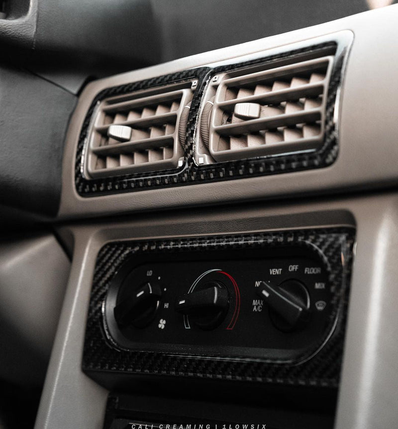 Load image into Gallery viewer, Ford Mustang (1988 - 1993) Carbon Fiber Driver Center And Passenger Vents - FSPE