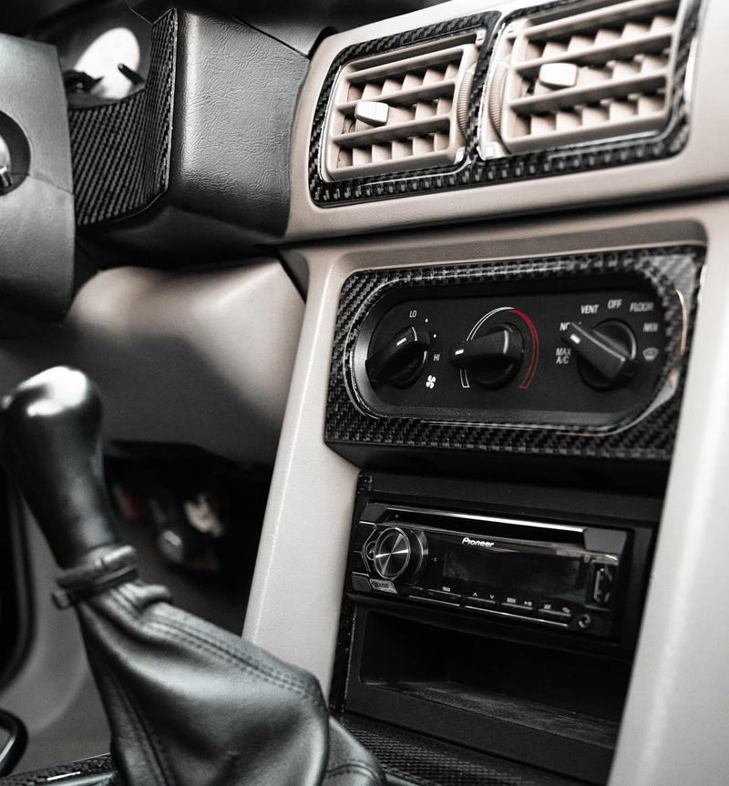 Load image into Gallery viewer, Ford Mustang (1988 - 1993) Carbon Fiber Driver Center And Passenger Vents - FSPE