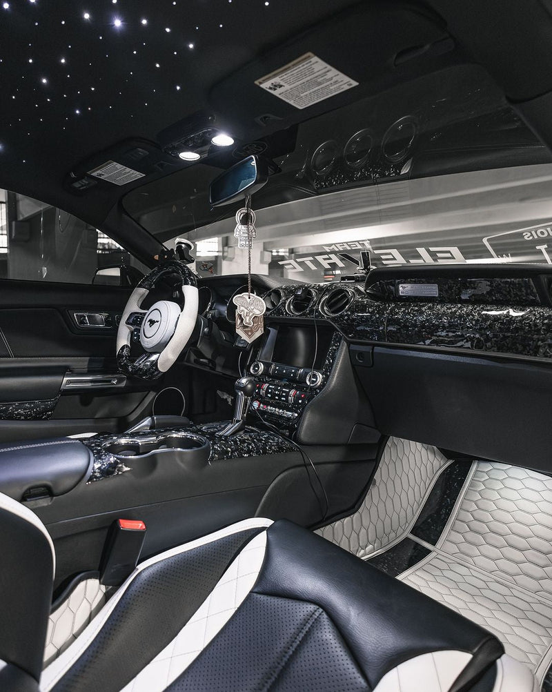 Load image into Gallery viewer, Ford Mustang (2015 - 2023) Carbon Fiber Full Multimedia Console Frame Trim - FSPE